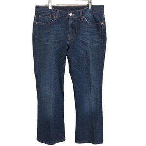 Lucky Brand Dungarees of America Blue Denim Jeans Low Rise Flare